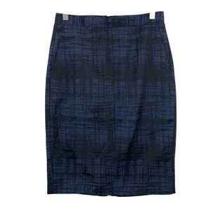 navy and black patterned pencil skirt by Inwear size 34 Eu